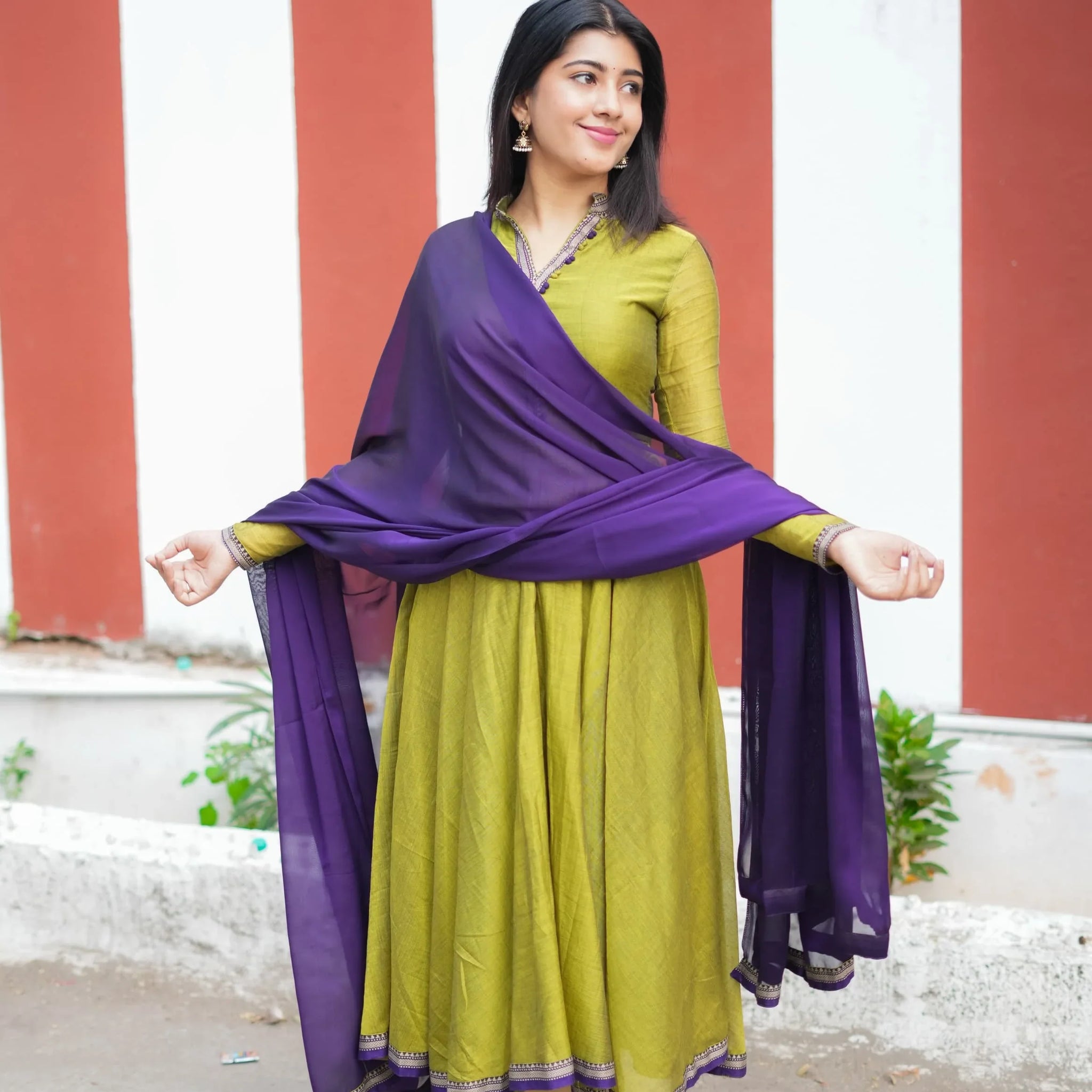 Kanamma Pure Handloom Anarkali