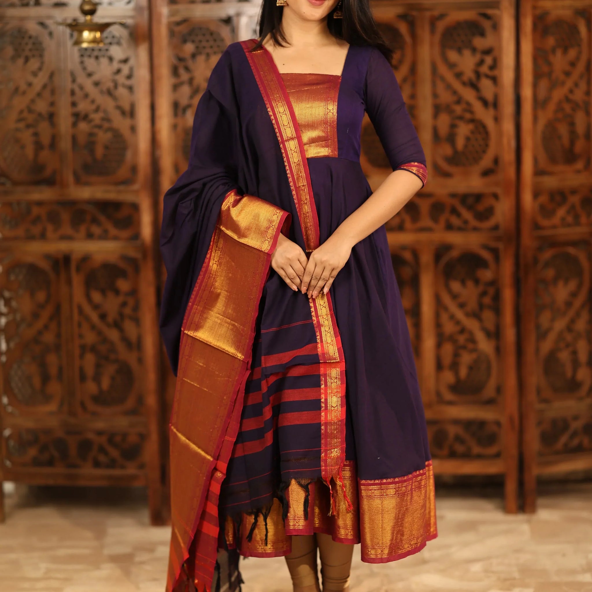 Shrungar series Pure Cotton Anarkali